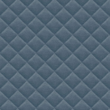 3D Cushion Geometric Wallpaper, Blue, Sample