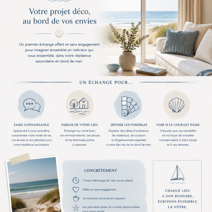 rendez vous découverte décoration intérieur Morbihan et cote atlantique