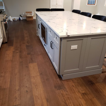 Hand Scraped, Wire Brushed, Dark Hardwood