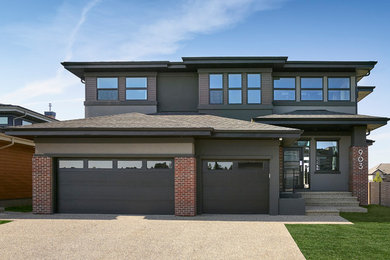 Example of a trendy exterior home design in Edmonton