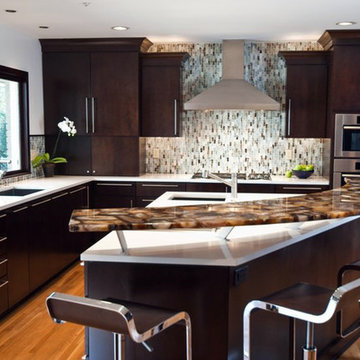 Brown Agate Kitchen Countertop