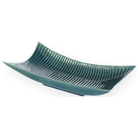 Amalyn Ceramic Tray, Teal