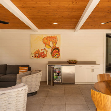 Screened Porch Addition with Fireplace & Outdoor Living Spaces