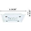 Benalua - 1-Light LED Ceiling Light - White Glass - Clear Trim and Crystals