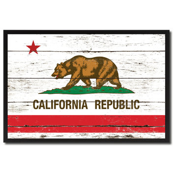 California State Flag Canvas Print, 28"x37"