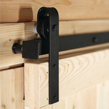 Sliding Track Hardware Package - Black