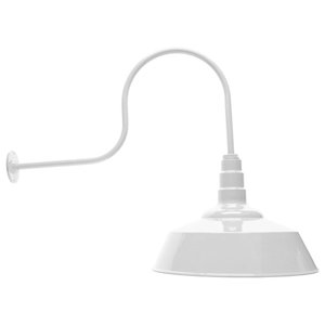 20 Large Steel Lighting Shade 23 Gooseneck Barn Light
