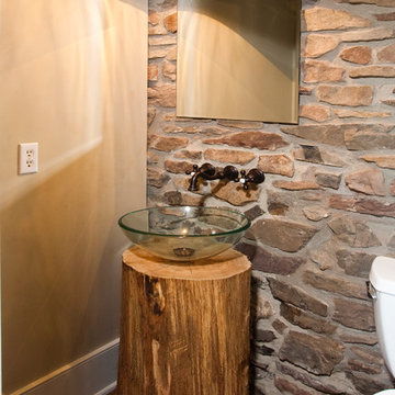 One-of-a-Kind Small Farmhouse Bathroom