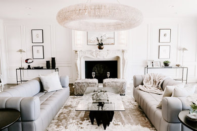 Inspiration for a modern living room remodel in Orange County