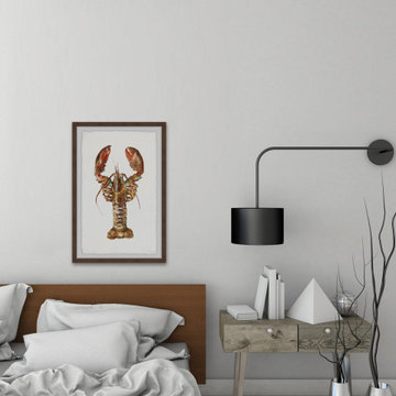 "Mighty Lobster" Framed Painting Print