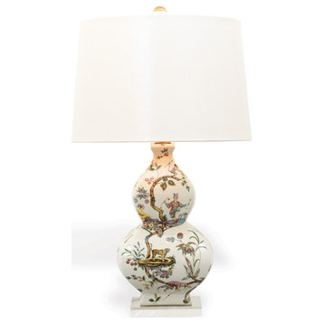 Chinoise Exotique Lamp Lizard - Ivory