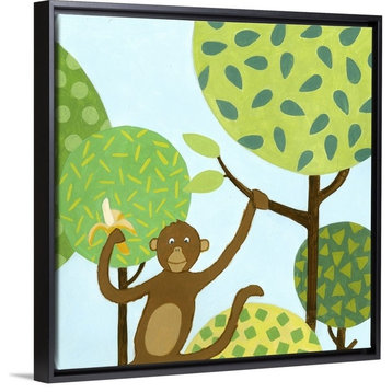 "Jungle Fun I" Floating Frame Canvas Art, 26"x26"x1.75"