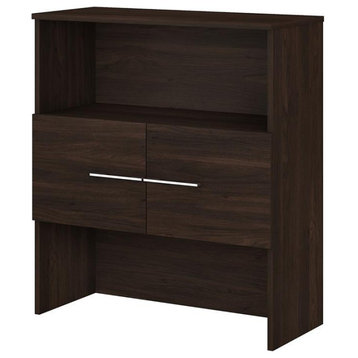 Office 500 36W Bookcase Hutch in Black Walnut - Engineered Wood