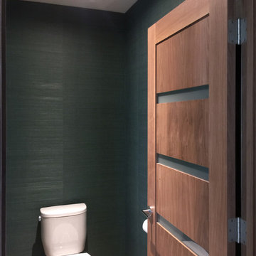 Grasscloth Toilet Room