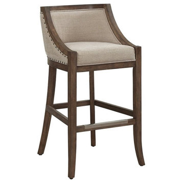 American Woodcrafters Michelle 26-inch Warm Brown Wood Counter Bar Stool