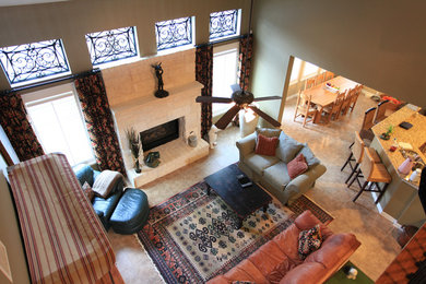 Elegant living room photo in Austin