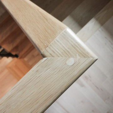 Project #71 | Modern Hickory Staircase with Horizontal Balustrade