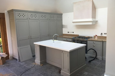 Corian island and bespoke kitchen