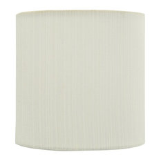 31192 Small Hardback Drum Chandelier Clip On Lamp Shade Eggshell 5"x5"x5"