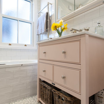 Ample Storage for a Family Bathroom