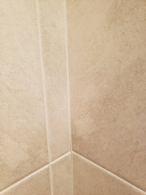 Cracks in shower grout