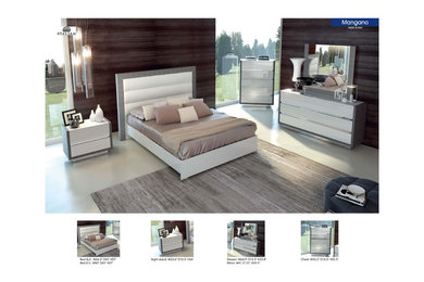Mangano Bedroom Set in Modern Style, Made in Italy
