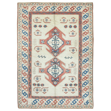 Rug N Carpet - Handwoven Oriental 7' 9" x 11' 0" Soft Oushak Area Rug