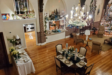 Inspiration for a dining room remodel in Raleigh