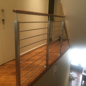 Horizontal modern railing