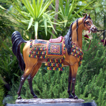 The Treasure Bronze Arabian Horse Sculpture