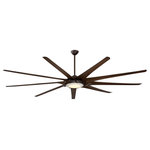 Minka Aire - Minka Aire F899L-ORB Ninety-Nine - 99" Ceiling Fan with Light Kit - 99" 9-Blade LED Ceiling Fan in Brushed Nickel Finish with Sliver Blades with Etched Opal Glass.   0.54   956  83  0 Hours  Sloped Ceiling Adaptable: Yes  Rod Length(s): 6 x 1  Dimable: YesNinety-Nine 99" Ceiling Fan Oil Rubbed Bronze Tobacco Blade Etched Opal Glass *UL Approved: YES *Energy Star Qualified: n/a  *ADA Certified: n/a  *Number of Lights: Lamp: 1-*Wattage:26w LED bulb(s) *Bulb Included:Yes *Bulb Type:LED *Finish Type:Oil Rubbed Bronze