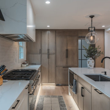 Sleek Elegance: Slim Shaker Cabinet Kitchen Renovation