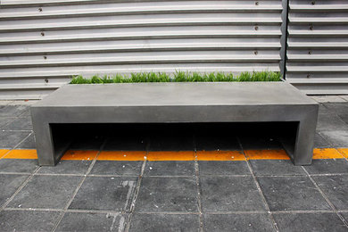 Table basse béton design végétal  GREEN concrete coffee table