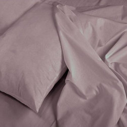 Jill Morgan Fashion Solid Lilac Microfiber Twin Sheet Set - Sheets