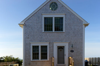 Example of a beach style exterior home design in New York