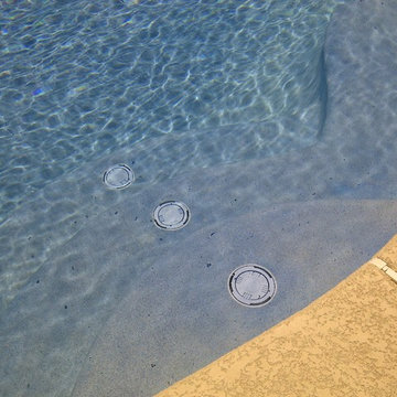 New Rancho Mirage Pool/Spa with Textured Acrylic Patio