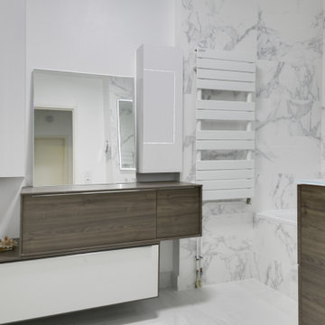Salle de bain Marbre Blanc