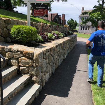Natural Stone Retaining Wall