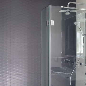 Modern White & Graphite Bathroom