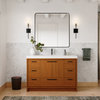 The Sacha Bathroom Vanity, Teak, 48", Single Sink, Freestanding