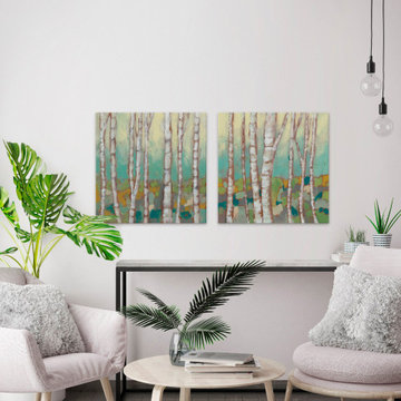 Kaleidoscope Birches Diptych