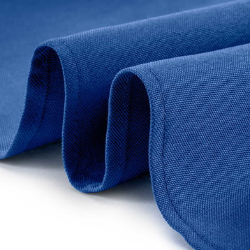 1 Dozen 17" Cloth Dinner Table Napkins for Weddings Polyester Fabric Royal Blue