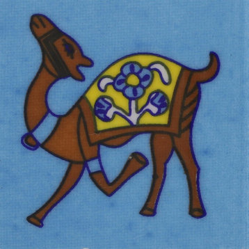 Prancing Camels Ceramic Coat Hanger