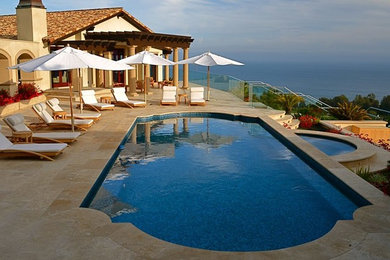 Inspiration for a timeless pool remodel in Los Angeles