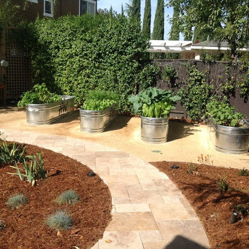 Steel planter boxes