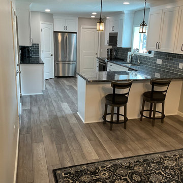 Transitional Kitchen Remodel Done in New Polar White Cabinets