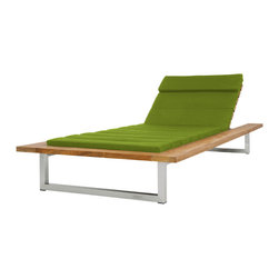 Mamagreen Oko Single Lounger Wood - Outdoor Chaise Lounges