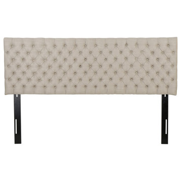 Cannes Glam Fabric King/Cal King Headboard, Sand