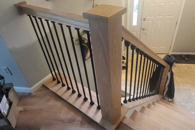 Inspiration for a staircase remodel in Minneapolis