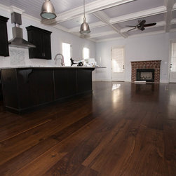 8" Site Finished Character Grade Black Walnut Plank Flooring - Hardwood Flooring